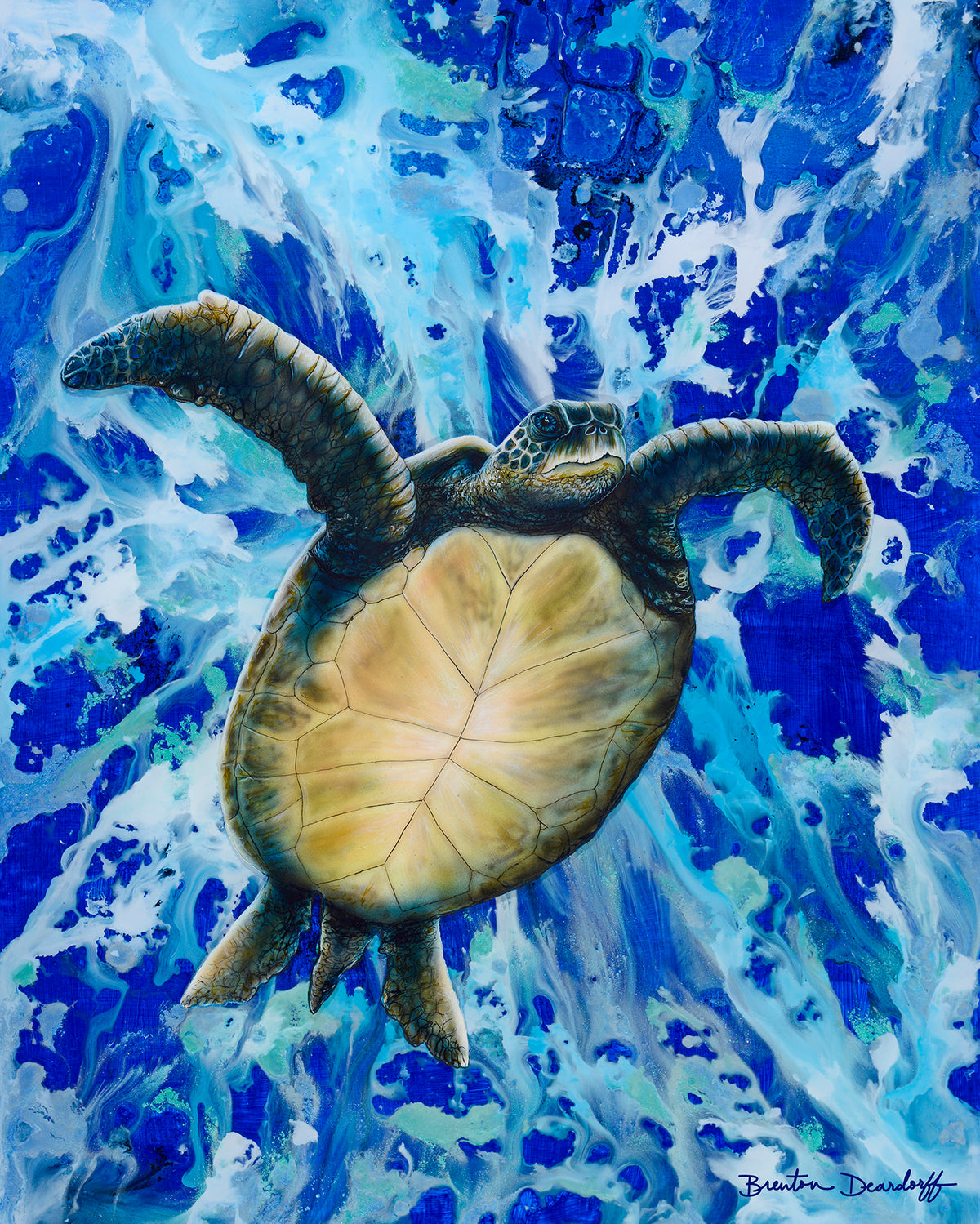 Waving Honu