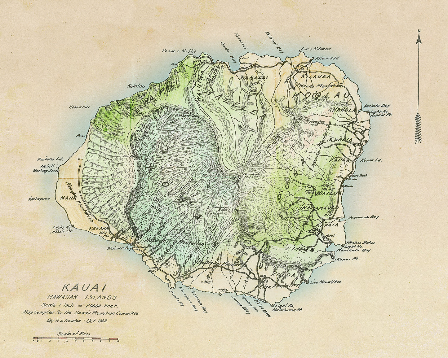 1908 HE Newton Kauai