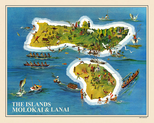 1968 Islands of Molokai and Lanai