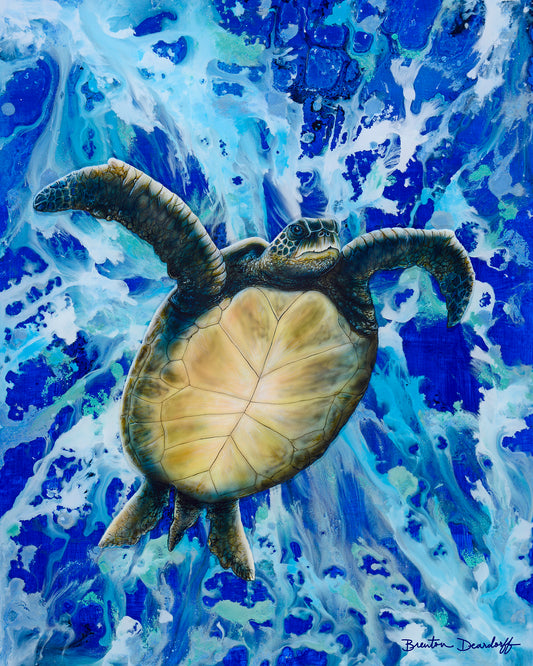 Waving Honu