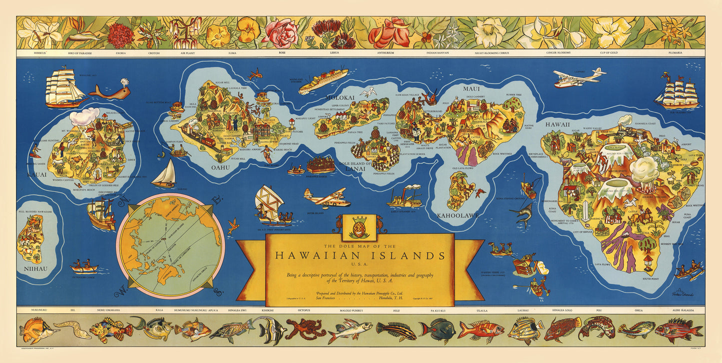1937 Dole Hawaiian Islands