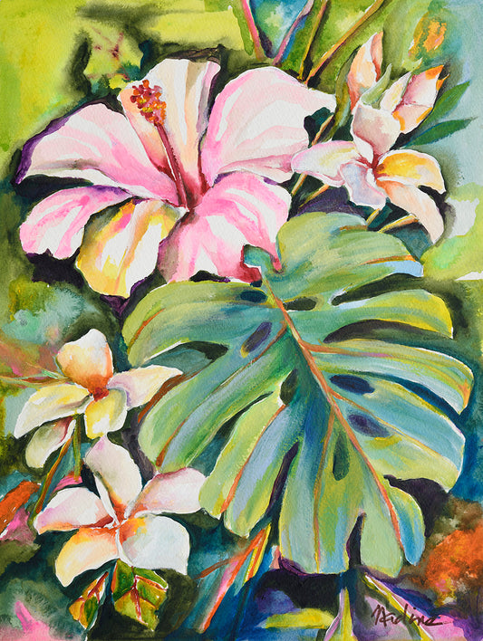 Pink Satin Hibiscus