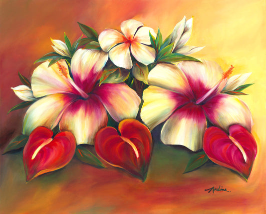 White Hibiscus Twins